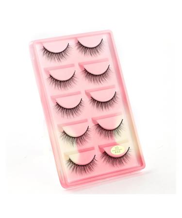 UAMOU 10/50/100 Boxes Mink Eyelashes Fluffy 3D Mink Lashes Makeup Natural Long Volume False Eyelashes Bulk Faux Cils Custom Cheerfully (Color : 5 Pairs X02CS Size : 10 Boxes)
