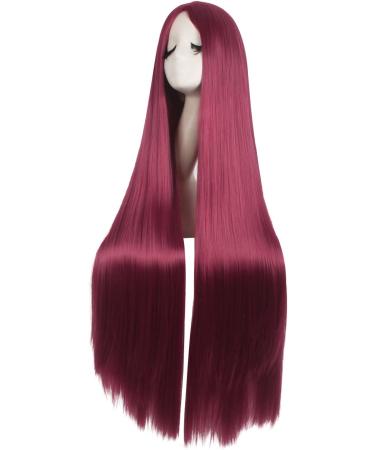 MapofBeauty 40 Straight Natural Long Red Anime Wig - Costume Party Hair - Buy Online on GoSupps.com