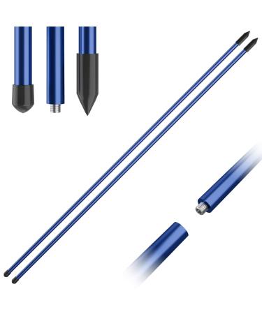 Kamitty Golf Alignment Stick Aluminum Alloy Alignment Stick 2/3 Packs 33.5/48 Inches Portable Detachable Golf Training Equipment blue
