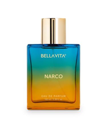 BELLA VITAS Narco Eau De Parfum Perfume with Bergamot Jasmine and White Musk| Premium EDP Long Lasting Woody Floral Fragrance for Men & Women 100 ML