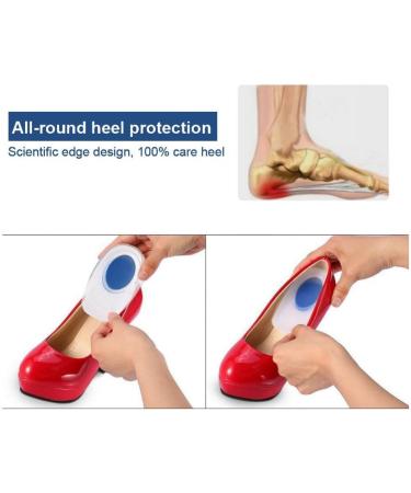Heel Cups for Plantar Fasciitis - Silicone Insole Inserts for Pain Relief | Achilles Support for Men & Women | 2 Pairs - Buy Online on GoSupps.com