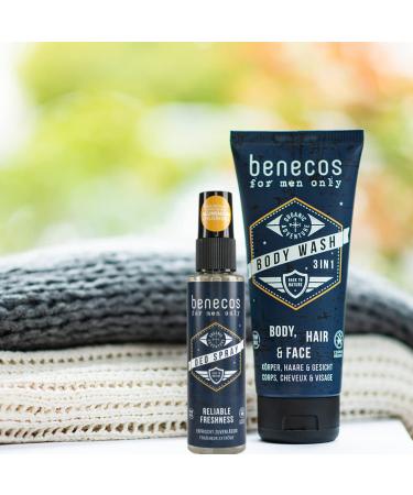 Men's Range Organic Deodorant Spray 75ml - Natural Eco-Friendly & Long-Lasting | Shop Internationally - Buy Online on GoSupps.com
