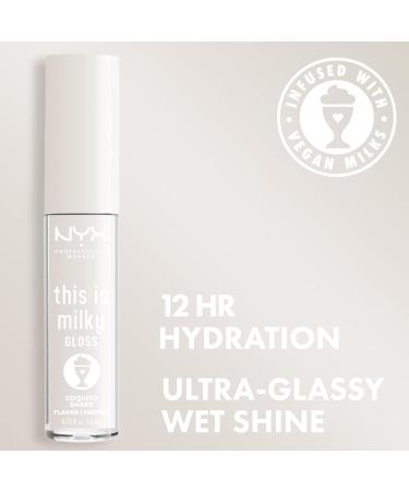 NYX This Is Milky Gloss Lip Gloss - Coquito Shake | 12-Hour Hydration | Vegan and Scented - Buy Online on GoSupps.com