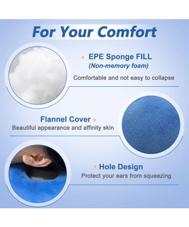 Ear Pillow Piercing Donut - Pain Relief Protectors for Ear Inflammation - Sleep Guard Blue - Buy Online on GoSupps.com