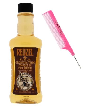 yper Comb + R z GROOMING TONIC Hair Oil Treatment Men Hair Product for Man x (w/SIeekshop Pink Comb) (Grooming Tonic (11.83 oz))
