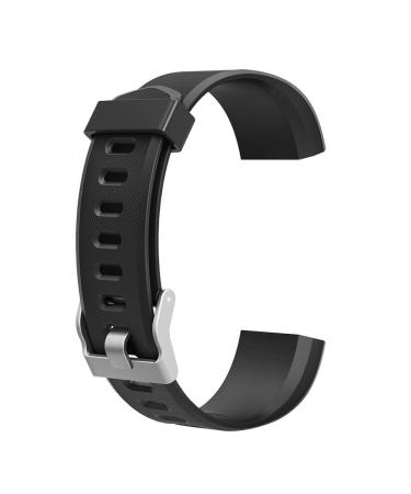 Demiawaking Bracelet Replacement Accessories for ID115Plus HR Smart Watch Black