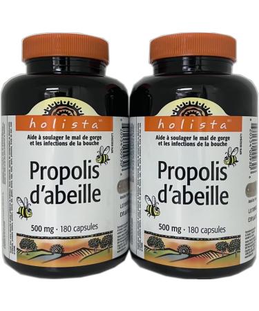 Holista Bee Propolis 500 mg 2 x 180 capsules - Buy Online on GoSupps.com