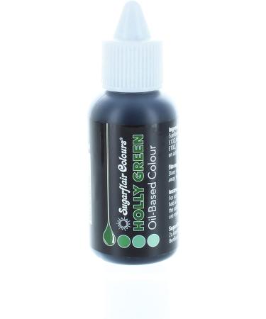 Sugarflair Holly Green Oil Based Food Colouring - 30ml | Concentrated Edible Color for High Fat Foods - Buy Online on GoSupps.com