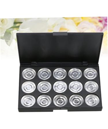 WOONEKY 15 Eyeshadow Case Eyeshadow Palette Travel Makeup Case Empty Cosmetic Estuche De Maquillaje Silver - Buy Online on GoSupps.com
