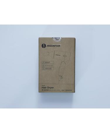 Buy Aigostar Travel Hair Dryer - Foldable Portable 2 Speeds & Safety Protection - Perfect for International Shipping - Buy Online on GoSupps.com