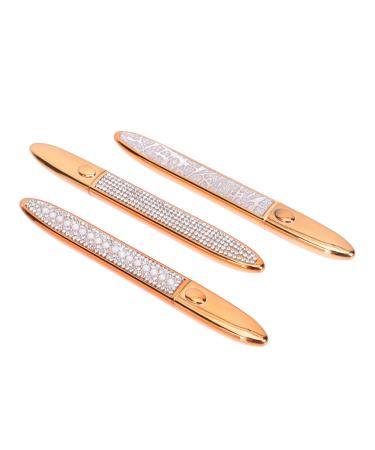 BIUDECO 3pcs Eyeliner Brown Eye Pencil Waterproof Nursing Accessories Colorful Miss Eye Patch Alloy Eyelash