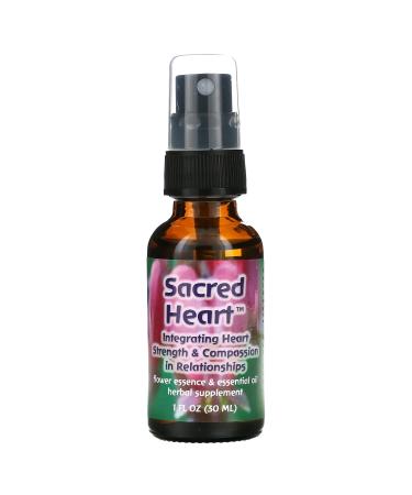 Flower Essence Services Sacred Heart Flower Essence & Essential Oil 1 fl oz (30 ml)