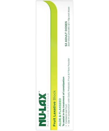 Nulax Platinum Fruit Laxative 520g with Aloe & Flax - Natural Constipation Relief - Buy Online on GoSupps.com