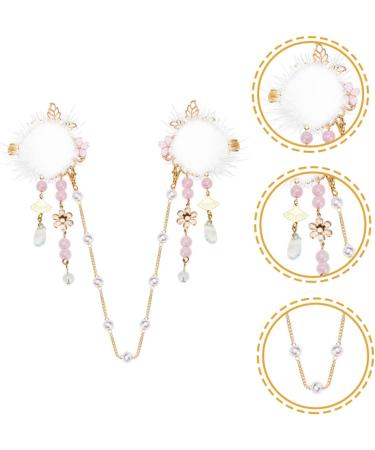 FRCOLOR Pearl Hairpin forehead ornament lolita hair clip tassel hair clip japanese hair clip flower hair barrettes japanese hair pin Hanfu Hair Clip alloy tassel hairpin Miss - Buy Online on GoSupps.com