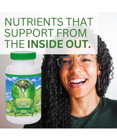 Youngevity Bio Calcium - Bioavailable Chelated Calcium + Magnesium Zinc Copper Potassium Boron - Absorbable Bone Support Supplement - (120 Capsules) - Buy Online on GoSupps.com