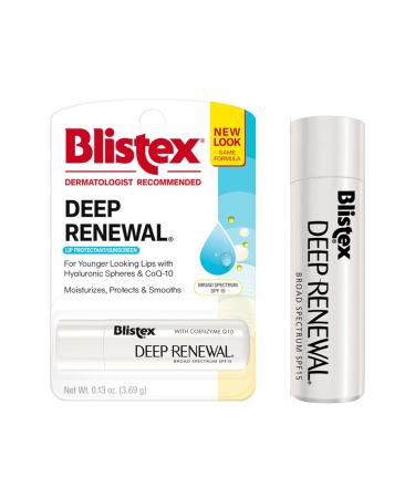 Blistex Deep Renewal Lip Protectant Sunscreen Balm 0.13 Ounces SPF 15 (Pack of 3) - Buy Online on GoSupps.com