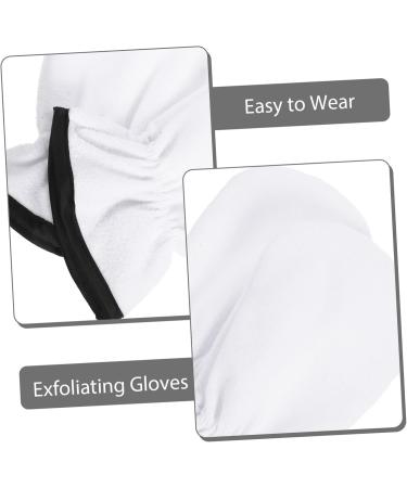 Ipetboom 2 Pairs Maintenance Essential Oil Gloves Hand Mitts Heated Glives Bath Mitt Eye Patches for Adults Dead Skin Removal Mitten Warm White Polyester Blindfold Exfoliating - Buy Online on GoSupps.com