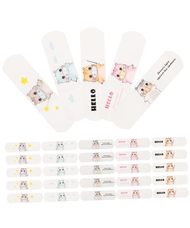 NOLITOY 60 Sheets Cartoon Cartoon First Aid Bandages Small Wounds Sticker Blood Sticker Breathable Bandages First Aid Bands Breathable Stickers Breathable First Adhesive Patch