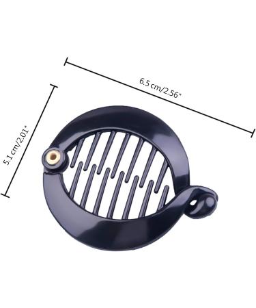 Banana Hair Clip for Women Combs Banana Hair Comb Clip Fish Shape Hair Clip Round Banana Clip Ponytail Holder Round Banana Clip Black - Buy Online on GoSupps.com