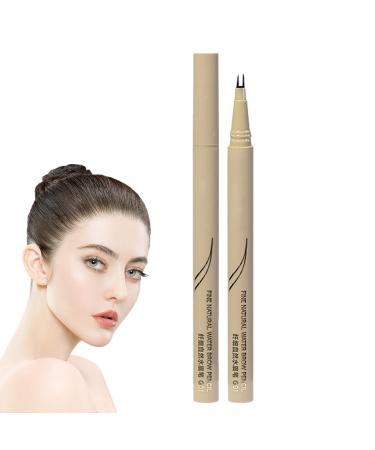 Double Tip Lower Eyelash Pencil Double Tip Quick Dry Waterproof Eyeliner Smudge Proof Long Lasting Eye Makeup Liquid Eyeliner Ultra Fine Smooth Waterproof Eyeliner for Women Girls Rowces Coffee