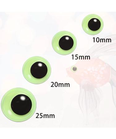 UPINS Glow in The Dark Googly Eyes Sticker Set - 300pcs Self Adhesive Luminous Craft Eyes for DIY Decoration (10-25mm) - Buy Online on GoSupps.com