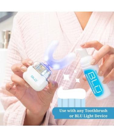 GO SMILE BLU Foaming Whitening Toothpaste - Light Activated Stain Removal & Enamel Whitening Formula - Mint Flavor 2.3 oz - Buy Online on GoSupps.com