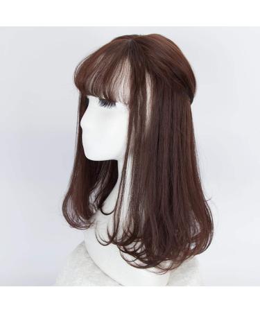 BGHJUE Air bangs pear head long curly hair wig female natural short hair hair set realistic long hair wig