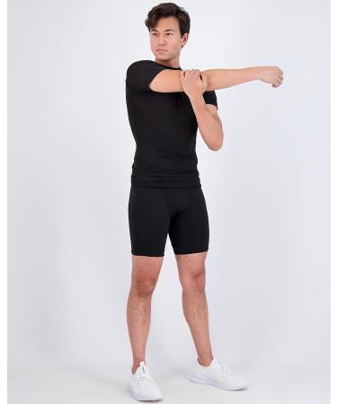 4 Pack Men's Short Sleeve Compression Shirts - X-Large Active Athletic Base Layer Undershirts - Buy Online on GoSupps.com