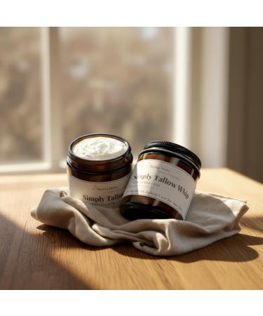 Bashka Myers 9 oz Simply Whipped Tallow Balm One-Ingredient Moisturizer | 100% Grass-Fed & Grass-Finished Beef Tallow | Soft Whipped Face & Body Cream | Handcrafted Natural Skincare - Buy Online on GoSupps.com