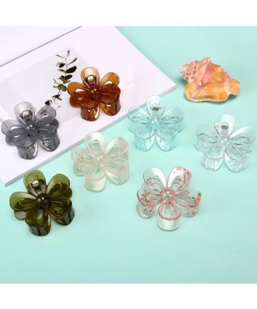 xbiez Hair Claw Clip for Women Beach Flower Hair Clip Hair Banana Clip Jaw Clamp Hair Barrettes Female Hair Decorative Jewelry Gray - Buy Online on GoSupps.com