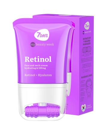 7Days 7Days Moisturizing Face Cream with Retinol & Hyaluronic Acid | Firming Face & Neck Cream | Roller Masker Anti Swelling for Skin | Skincare Koreana 80ml
