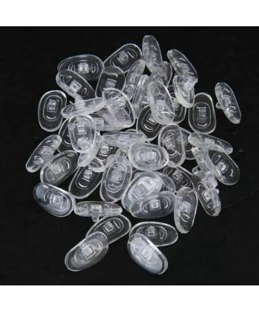 Extra Soft Silicone Nose Pads for Glasses - Screw-In Non-Slip Transparent 13mm - 10 Pieces - Buy Online on GoSupps.com