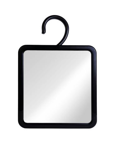 MIRRORVANA Fogless Shower Mirror for Shaving with Hook for Hanging and Anti Fog Shatterproof Surface - Fill Back Chamber/Reservoir with Hot Water for Fog Free Shave (Black, 8" x 7") Black (Rectangular) - Buy Online on GoSupps.com
