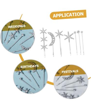 minkissy 4 Sets Fringe Bobby Pin Goody Hair Clips for Women Girls Hair Accessories Star Hair Clips Wedding Hair Clip Hair Barrettes Star Hair Accessories Hair Pin Rhinestone Headgear Simple - Buy Online on GoSupps.com