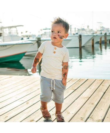 Ooopsiun Shark Temporary Tattoos for Boys - 12 Sheets | Ocean Shark Birthday Party Decorations & Supplies for Kids - Buy Online on GoSupps.com