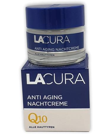 Lacura Anti Ageing Q 10 Night Cream for All Skin Types 50 ml - Buy Online on GoSupps.com
