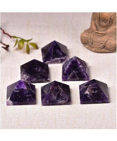 Stone Natural Clear Crystal Stone Pyramid Rose Quartz Dream Amethyst Urine for Home Decoration Balance Gemstone Decoration dingchi Home Goods - Buy Online on GoSupps.com