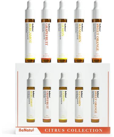 Benatu Citrus Essential Oils Set - Natural Aromatherapy Gift for Women and Men - Orange-Citrus Collection for Home, Diffuser, Skin - 0.34 Fl Oz (Pack of 5) - Buy Online on GoSupps.com