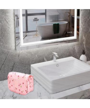 Waterproof Travel Hanging Toiletry Bag | Pink Makeup Organizer for Women & Men - Buy Online on GoSupps.com