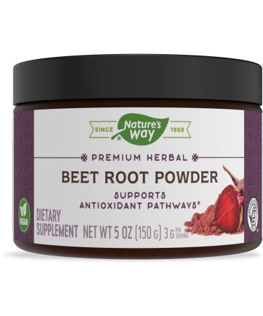 Nature's Way Beet Root Powder Supports Antioxidant Pathways* 5 Oz - Buy Online on GoSupps.com