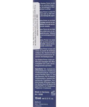 Kryolan Eye Shadow Primer 15ml - Long-lasting Makeup Base for Flawless Eyeshadow | International Shipping Available - Buy Online on GoSupps.com
