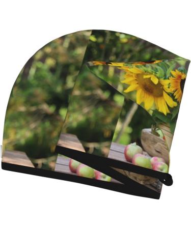 Hair Towel Wrap - Fast Drying Hair Turban with Button | Vintage Wooden Bucket Design - Shop Internationally - Buy Online on GoSupps.com