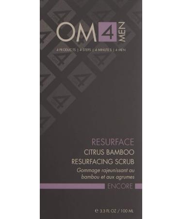 OM4 Resurface Citrus Bamboo Scrub - Men's Gentle Exfoliator to Renew Brighten & Hydrate Skin | International Shipping Available - Buy Online on GoSupps.com