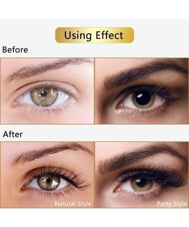 CINLITEK 10 Pairs 5 Styles Natural False Eyelashes Set - Reusable 3D Handmade Mink Lashes for Natural Look | Includes Free Applicator & Curler - Buy Online on GoSupps.com