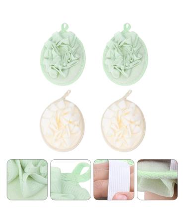 Healifty 4pcs Pure Flower Bath Balls & Loofah Sponges | Natural Body Cleaning & Shower Brush - Mesh Foam for Ultimate Relaxation - Buy Online on GoSupps.com