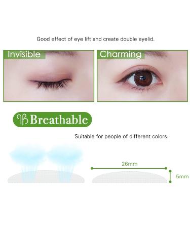 Invisible Single Side Eyelid Tape Stickers - 280Pcs 5MM, Medical-Grade Fiber, Instant Eye Lift Without Surgery, Perfect for Uneven Mono-Eyelids - Green - Buy Online on GoSupps.com