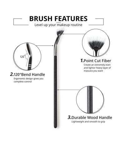 2PCS Mascara Fan Brush - Folding Lash Brush for Smooth Application & Natural Lifted Effects | Synthetic Fibre Eye Makeup Tool - Buy Online on GoSupps.com