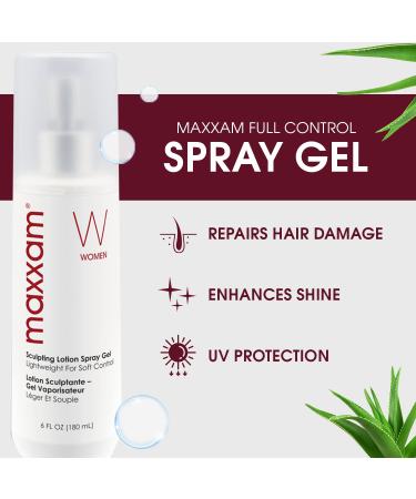 Maxxam Full Control Flexible Hold Sculpting Spray Gel | Alcohol-Free Moisturizers & UV Protection | 6 Fl Oz - Ideal for All Hair Types - Buy Online on GoSupps.com