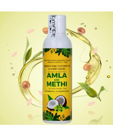 Buy Amla Hair Oil with Methi & Curry Leaves - Reduce Hair Fall & Rejuvenate Follicles - Organic Chemical-Free | 3.38 FL OZ - Buy Online on GoSupps.com