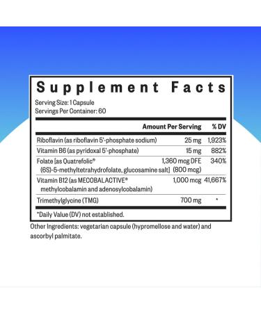 Seeking Health HomocysteX Plus | 60 Vegetarian Capsules for Heart & Nerve Support - Buy Online on GoSupps.com